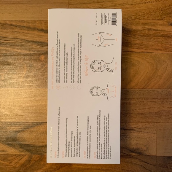 New BeautyBio Rose Quartz Dual Ended Roller - Picture 8 of 11